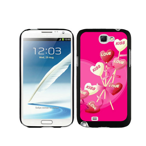 Valentine Sweet Kiss Samsung Galaxy Note 2 Cases DVG - Click Image to Close